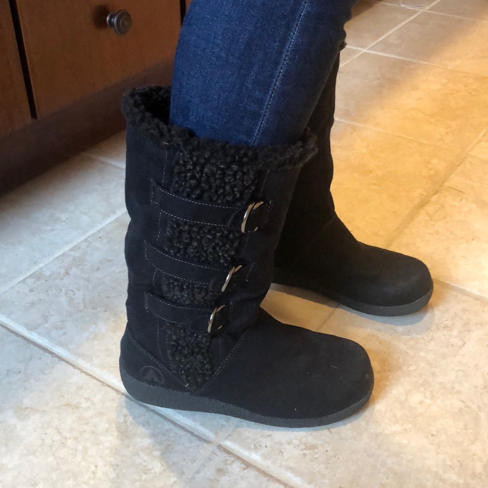 Black Airwalk Moto- Snow Boots